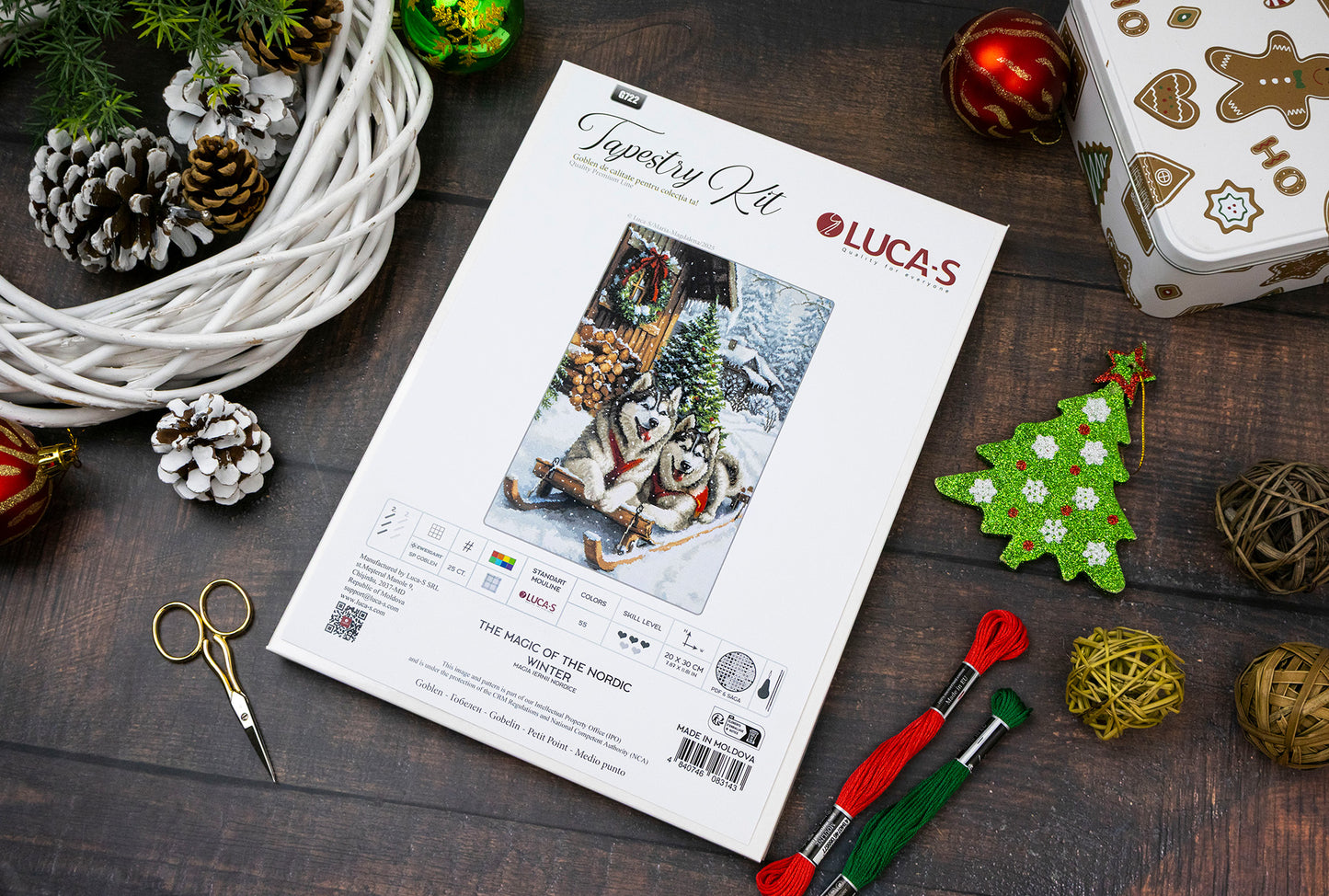 Set de brodat în goblen Luca-S - Magia Iernii Nordice, G722