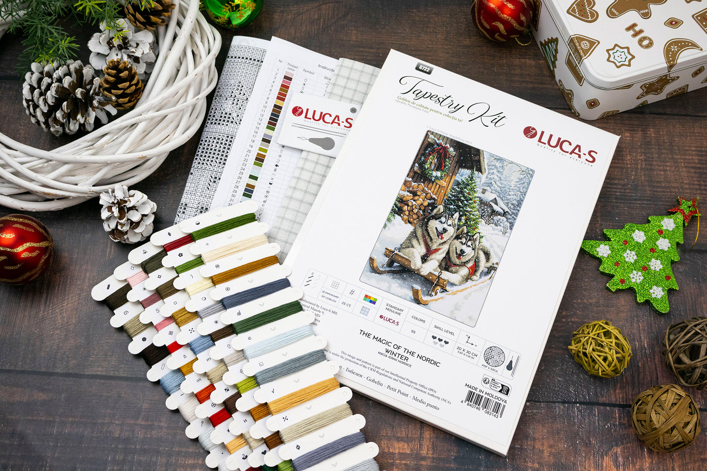 Set de brodat în goblen Luca-S - Magia Iernii Nordice, G722