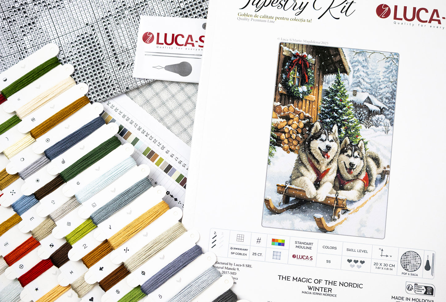 Set de brodat în goblen Luca-S - Magia Iernii Nordice, G722