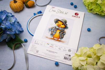 Set de brodat în cruciuliță Luca-S - Rățoiul Detectiv, B1416