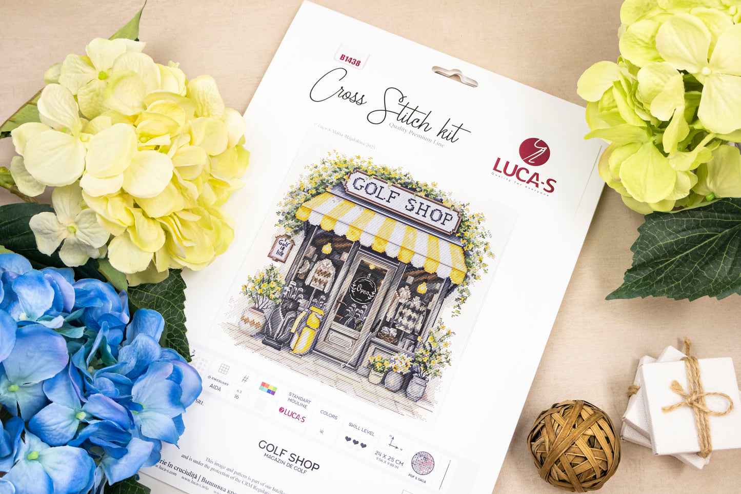 Set de brodat în cruciuliță Luca-S - Magazin de golf, B1438