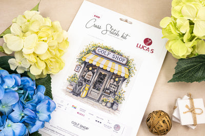 Set de brodat în cruciuliță Luca-S - Magazin de golf, B1438