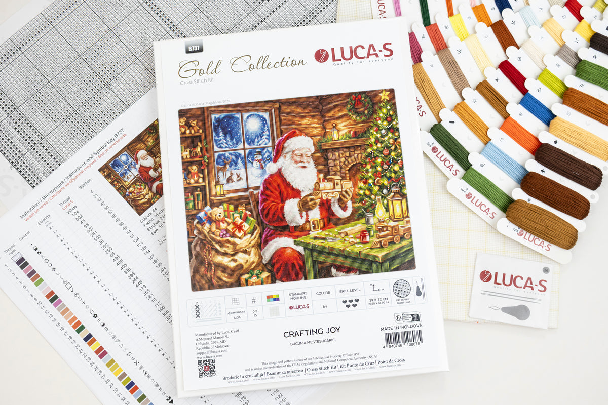 Set de brodat în cruciuliță Luca-S GOLD - Bucuria Meșteșugăriei, B737