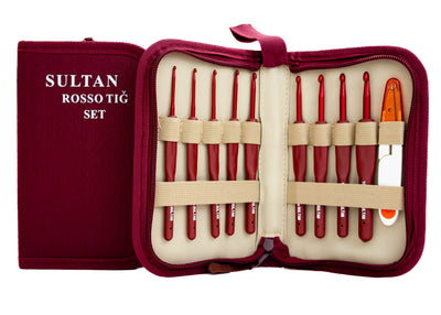 Set croșete cu mâner 9 buc