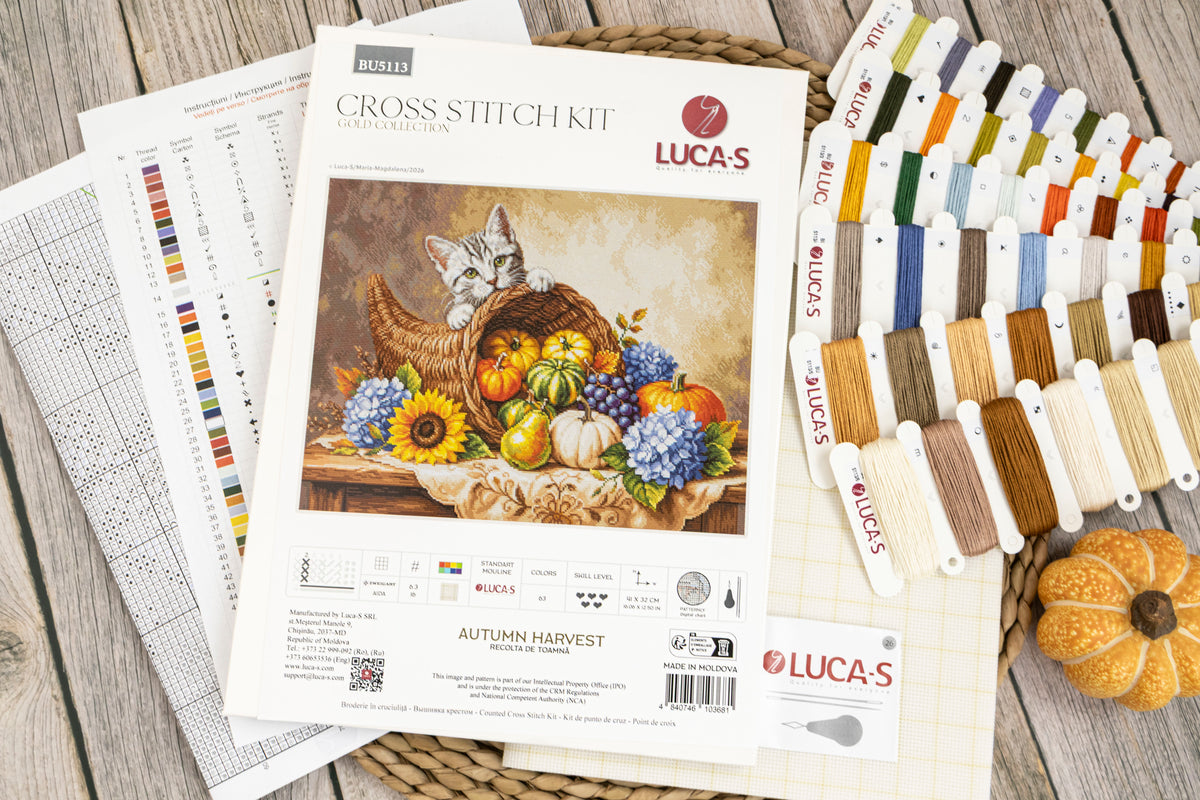Set de brodat în cruciuliță Luca-S GOLD - Lista Magică, BU5113