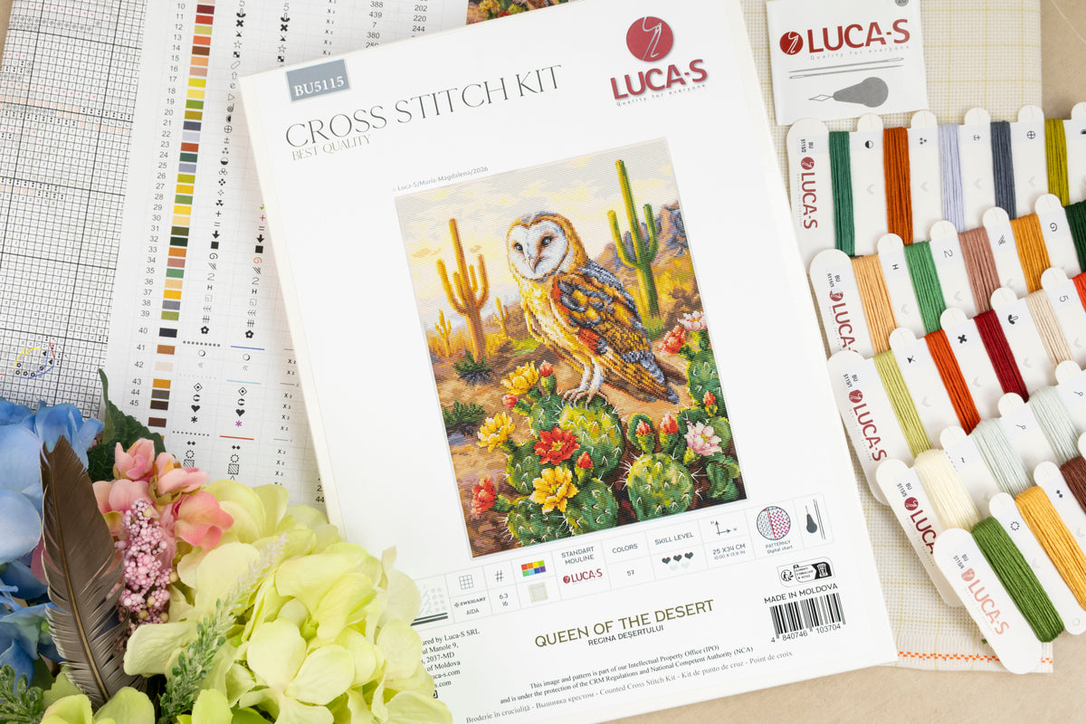 Set de brodat în cruciuliță Luca-S - Regina Deșertului, BU5115