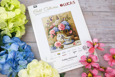 Set de brodat în goblen Luca-S GOLD - Nostalgie Florală, G725