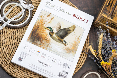 Set de brodat în goblen Luca-S GOLD - Zbor Auriu, G730