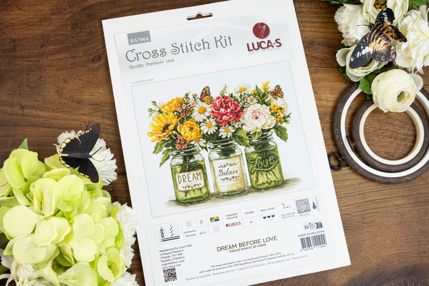 Set de brodat în cruciuliță Luca-S - Visează Înainte de Iubire, BA7064