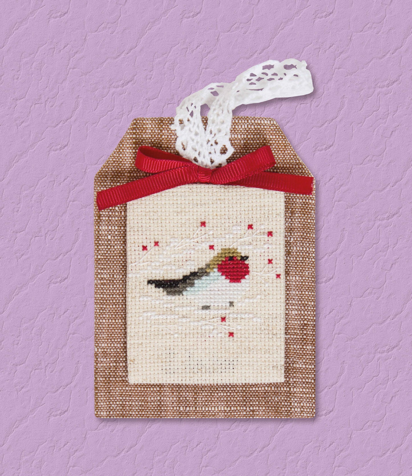 Jucarie de craciun, set de brodat  - JK007
