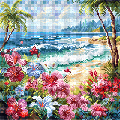 Set de brodat în cruciuliță LetiStitch -Paradis, L8099
