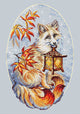 Set de brodat în cruciuliță LetiStitch - Kitsune, L8900