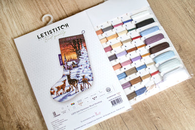 Set de broderie Letistitch - Pădure de Crăciun, LETI948
