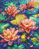 Set pictură cu diamante LetiStitch - Water Lily, LT21