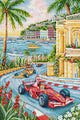 Set de brodat în cruciuliță Luca-S - F1 Grand Prix Monaco, PK05