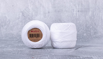 Pearl Cotton Luca-S, Art. 87 - Culoarea White