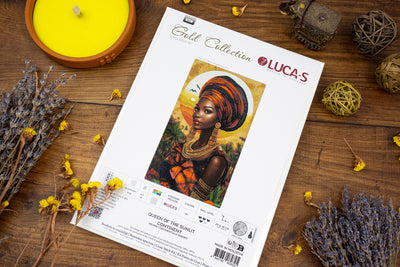 Set de brodat în cruciuliță Luca-S GOLD - Regina Continentului Însorit, B720