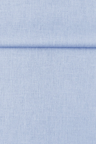 Luca-S Ткань из чистого натурального льна, мятая, светло-голубого цвета.