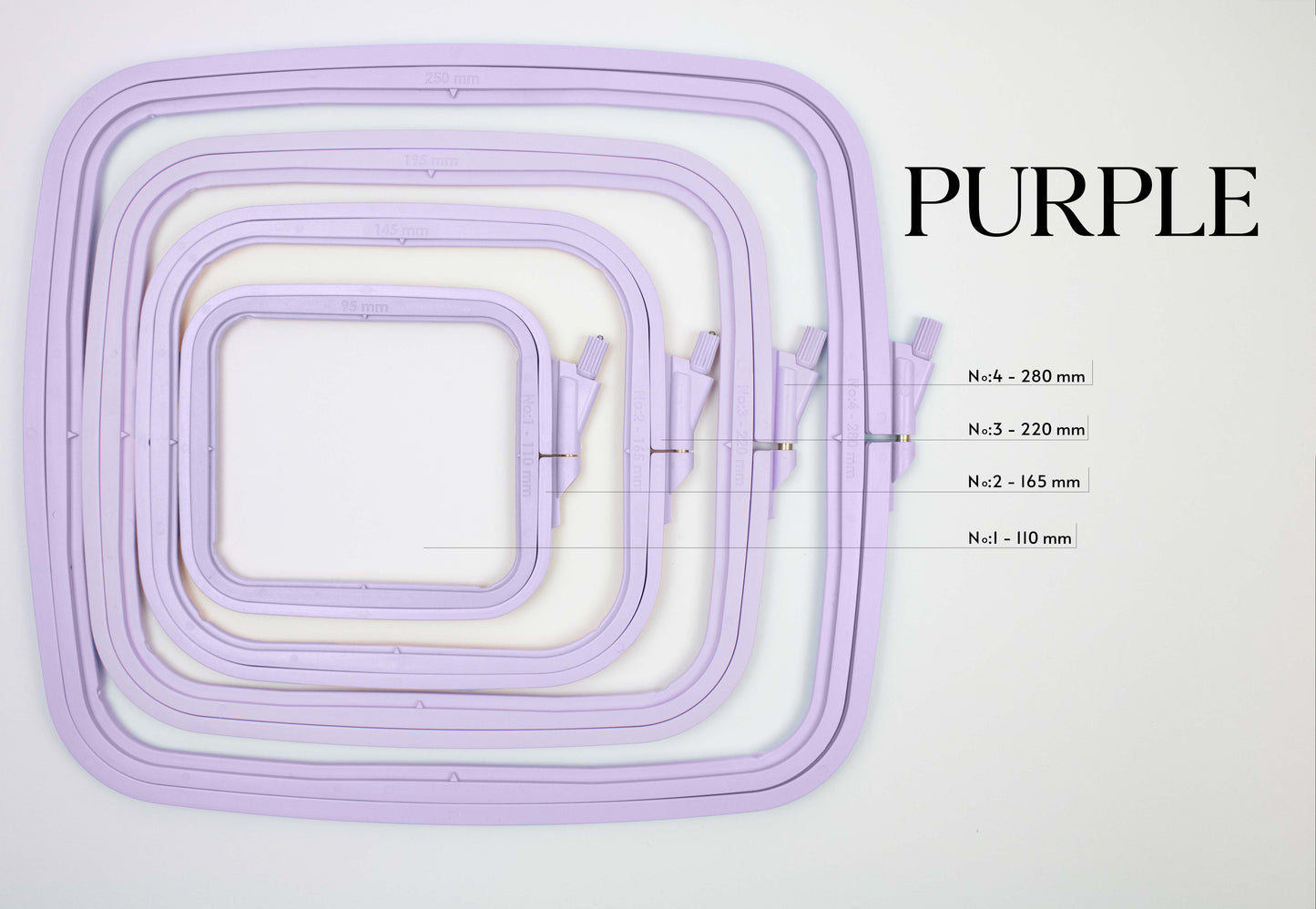 Квадратный пластик Nurge Pastel Violet, 300
