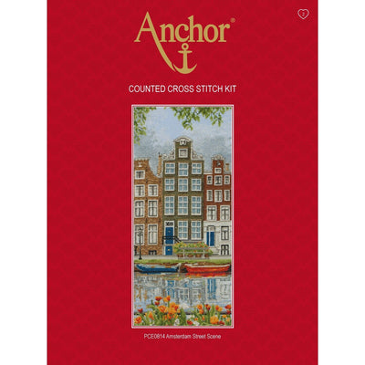 Набор для вышивки крестом Anchor - Уличная сцена Амстердама