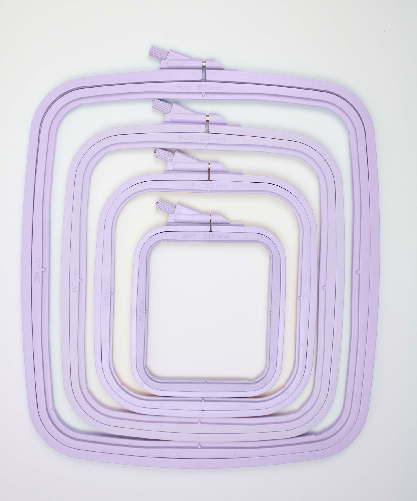 Nurge de plastic patrat Pastel Violet, 300