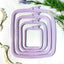 Nurge de plastic patrat Pastel Violet, 300