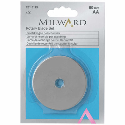 Запасные лезвия Milward для дискового ножа 60 мм - 2 шт.