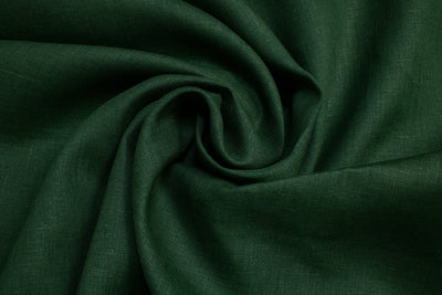Luca-S Ткань натуральный лен, 100%, мягкая, цвета плюща.