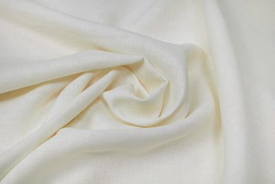 Luca-S Ткань натуральный лен, 100%, мягкая, натурального белого цвета.