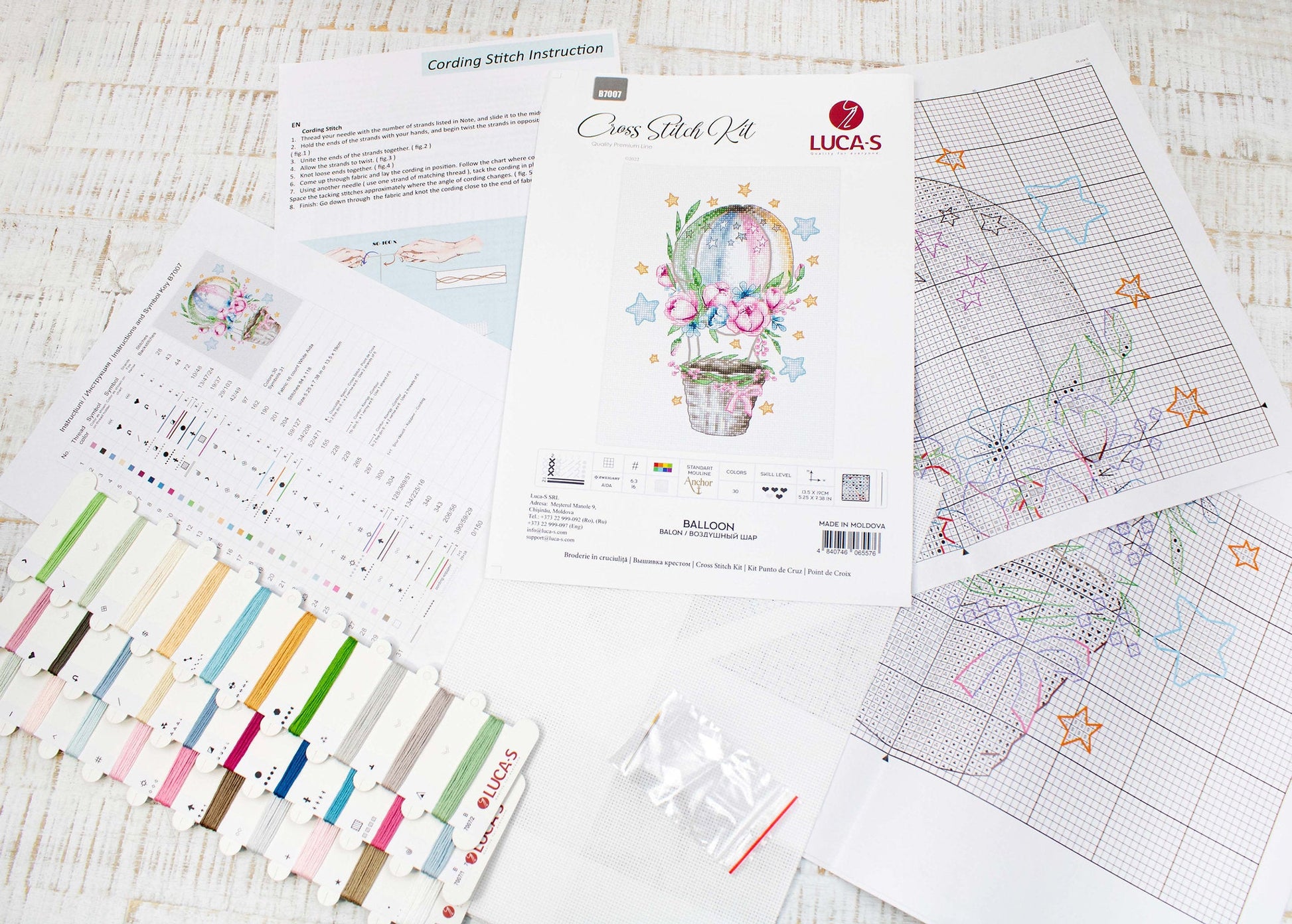 Cross Stitch Kit Luca-S - Balloon - HobbyJobby