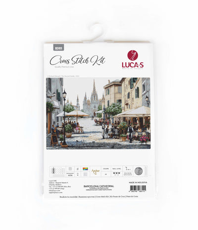 Set de brodat în cruciuliță Luca-S- B2411 Catedrala din Barcelona