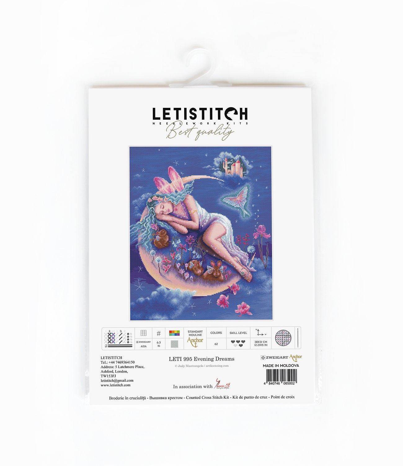 Cross Stitch Kit LetiStitch -  Evening Dreams - HobbyJobby