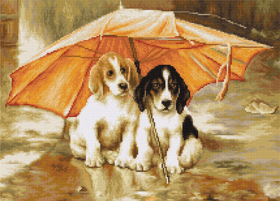 Set de brodat în cruciuliță Luca-S - B550 Sub umbrelă
