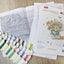 Cross Stitch Kit Luca-S Gold - April Bouquet - HobbyJobby