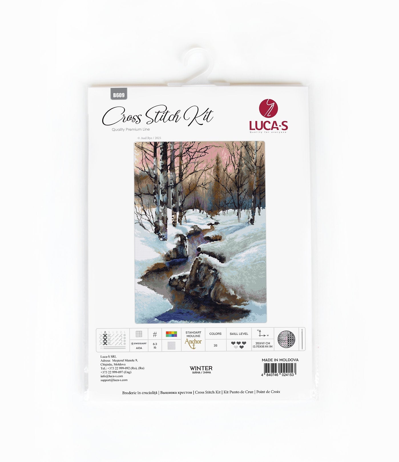 Cross Stitch Kit Luca-S - Winter - HobbyJobby