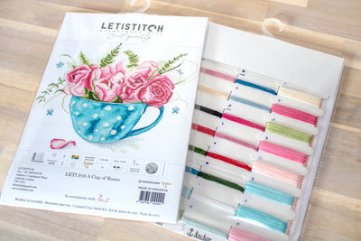Набор для вышивания LETISTITCH - Чашка роз, Leti916