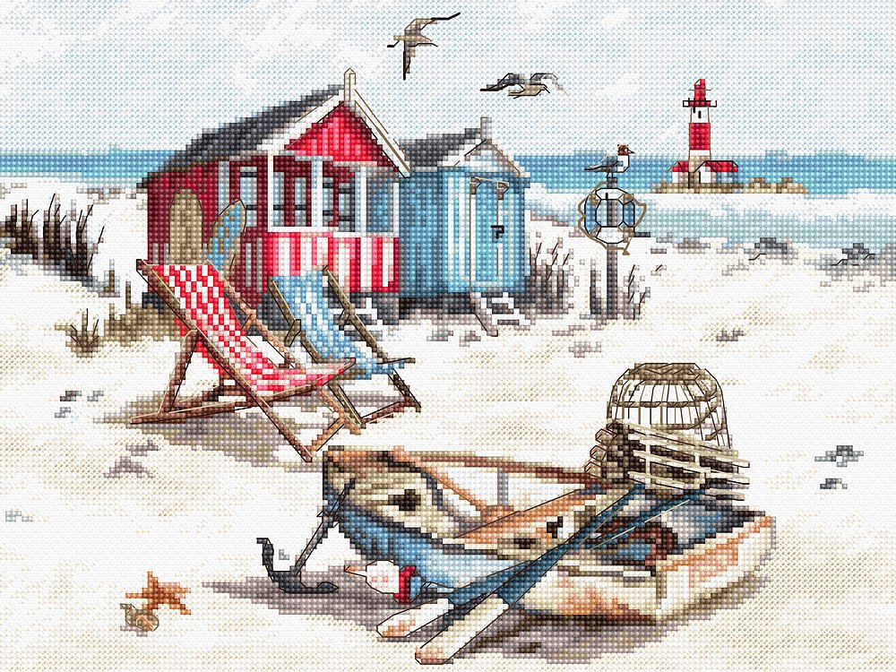 Set de brodat Letistitch - Pe Plajă , LETI972
