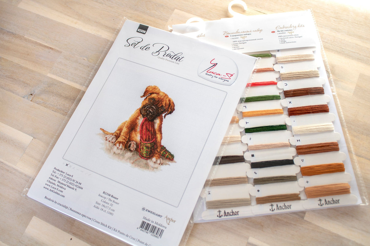 Set de brodat în cruciuliță Luca-S - B2338 Boxer