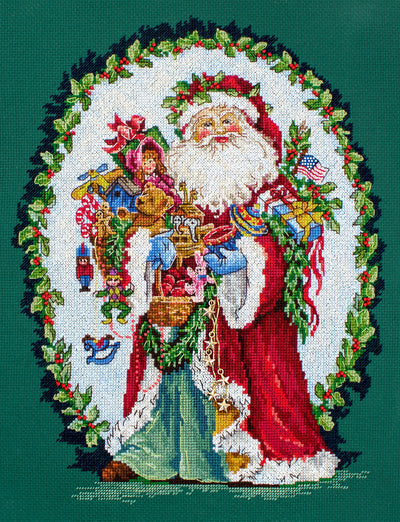 Cross Stitch Kit LetiStitch - Jolly Saint Nick - HobbyJobby