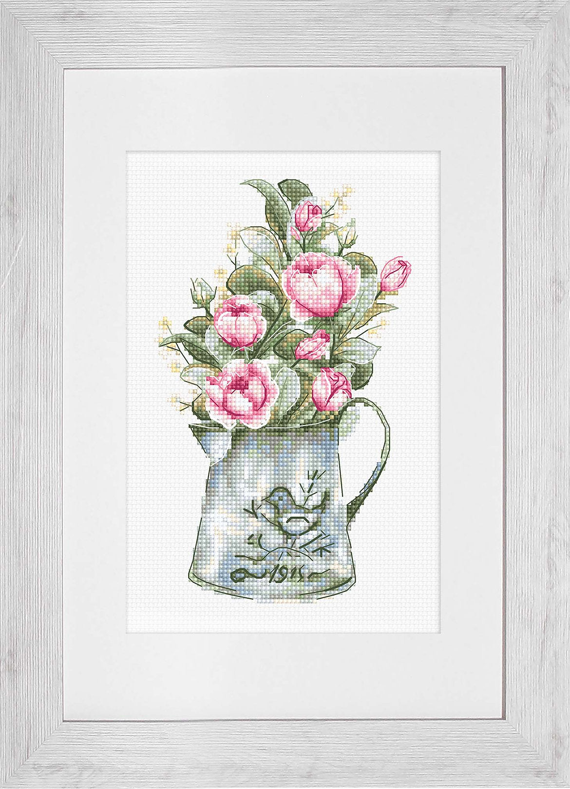 Cross Stitch Kit Luca-S - Bouquet with roses - HobbyJobby