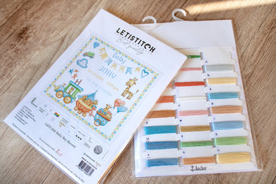 Set de broderie Letistitch - Este băiat!, Leti936