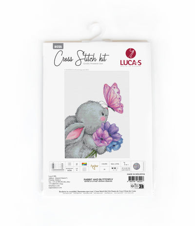 Set de brodat în cruciuliță Luca-S - B1235 Iepure și Fluture