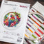 Set de brodat în cruciuliță cu cercul de brodat inclus - BC201 Papagalul Tropical