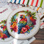 Set de brodat în cruciuliță cu cercul de brodat inclus - BC201 Papagalul Tropical
