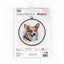 Set de brodat în cruciuliță cu cercul de brodat inclus- BC212 Corgi Galez