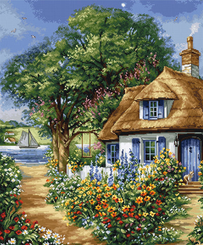 Cross Stitch Kit Luca-S - Summer landscape - HobbyJobby