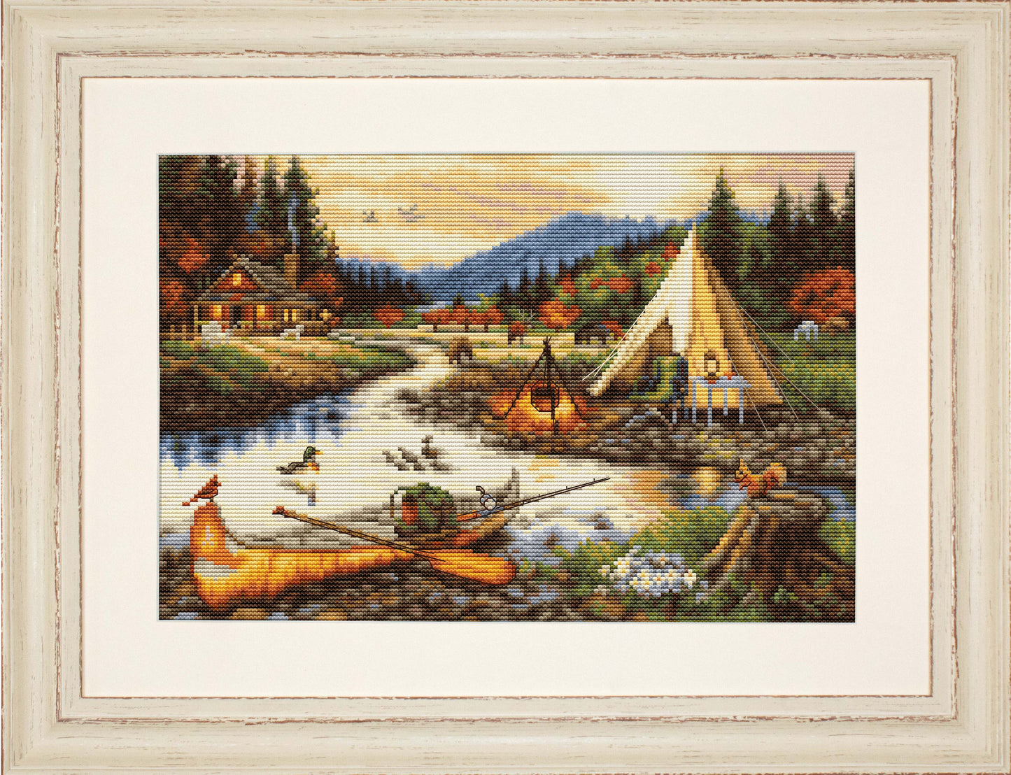 Set de brodat în cruciuliță - BU5021 Gold Creek