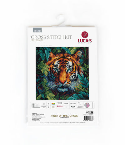 Набор для вышивки крестом Luca-S - Тигр в джунглях, BU5048