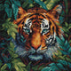 Set de brodat în cruciuliță Luca-S - Tigrul Junglei, BU5048