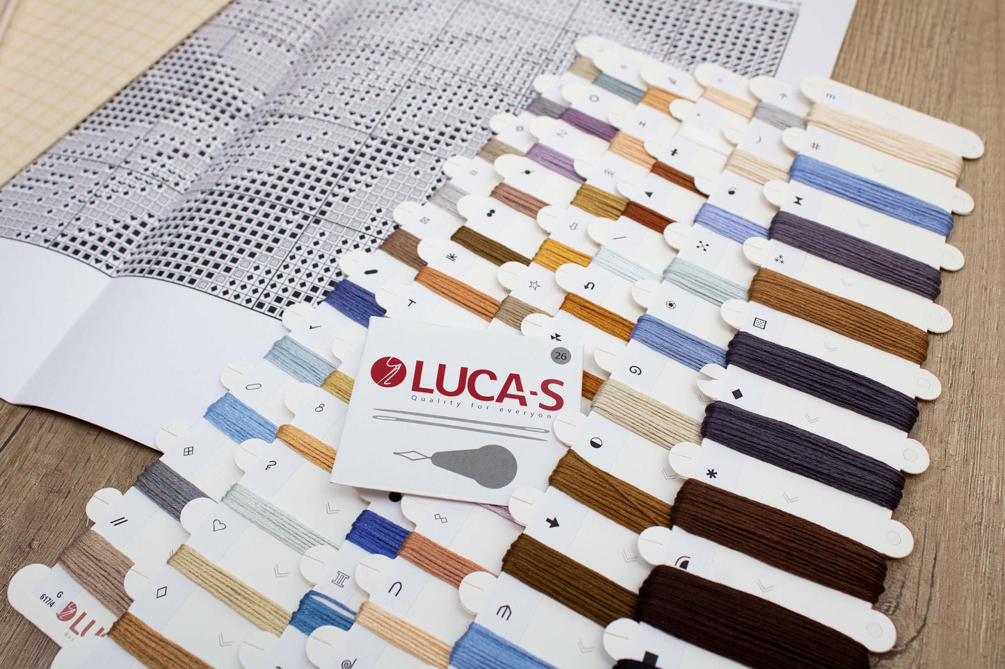 Набор для вышивания Luca-S GOLD - G617 Дева Мария с младенцем